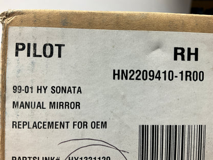 Pilot HN2209410-1R00 Manual Right Mirror For 1999-2005 Hyundai Sonata