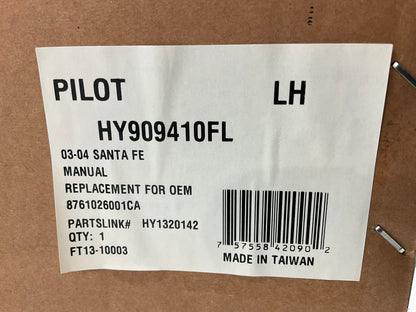 Pilot HY909410FL Front Left Drivers Side Door Mirror For 03-04 Hyundai Santa Fe