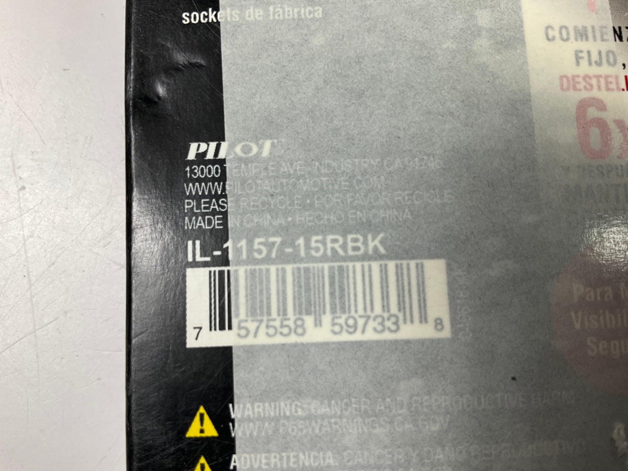 Pilot IL-1157-15RBK Flashing Red LED Brake Light Bulbs For # 1157, 2057, 7528