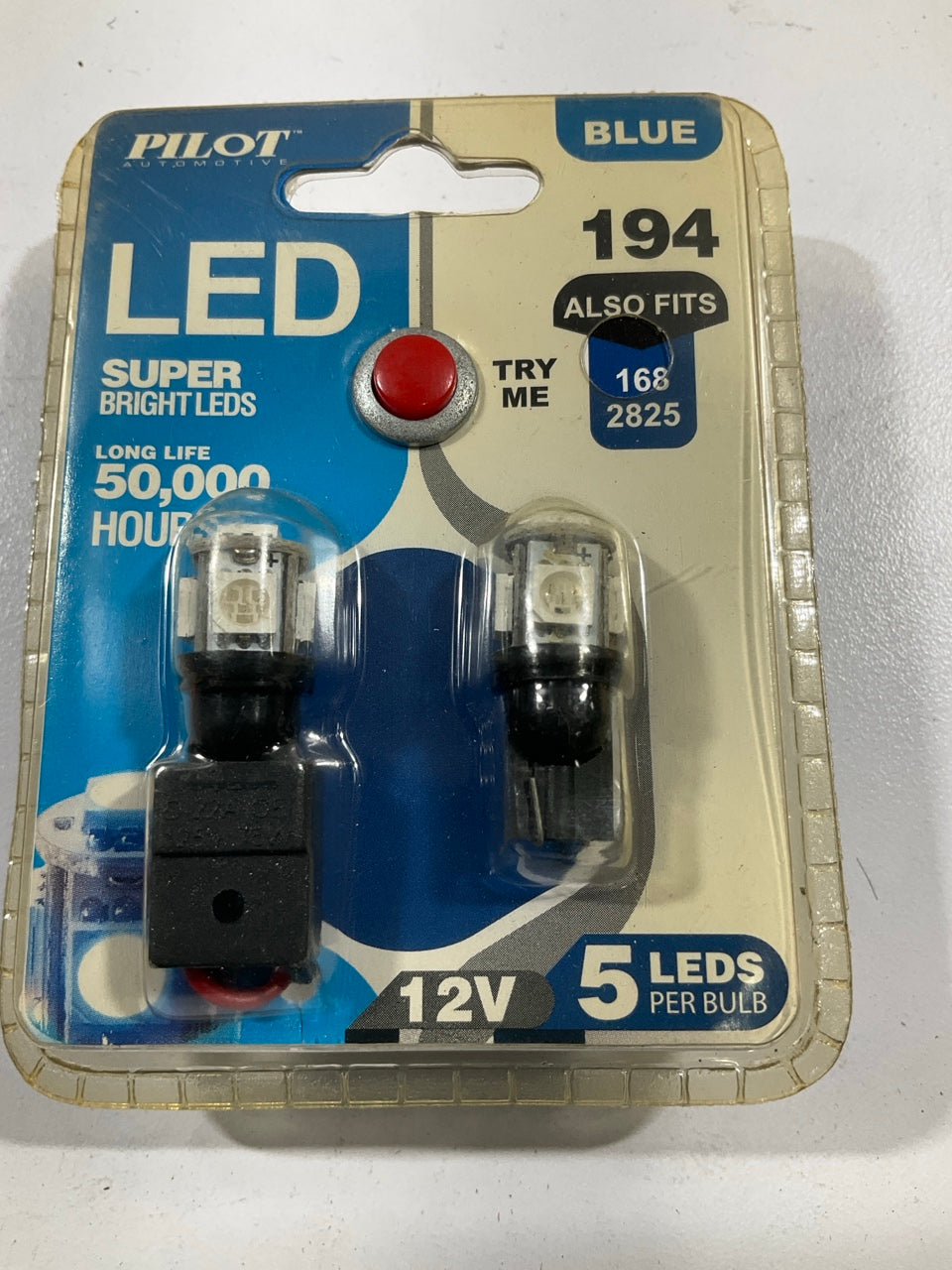 Pilot IL-194B-5 194 LED Bulb SMD 5 LED Blue Mini Bulbs Super Bright  BLUE