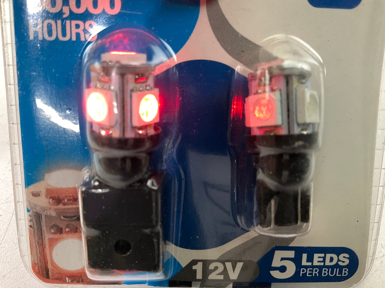 Pilot IL-194R-5 Red LED Dome Light Bulb, 12V, 50,000HRS, For 168, 2825