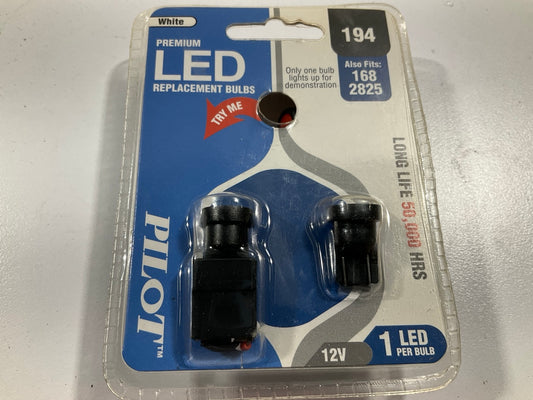 Pilot IL-194W-1 White LED Replacement Light Lamp Bulb #194 12V - 2 Pack