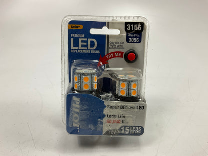 Pilot IL-3156A-15 # 3156 LED Amber Light Bulbs, Pair