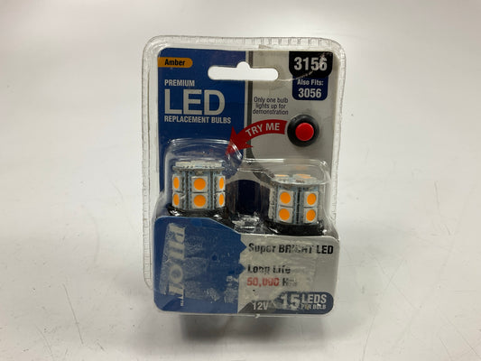 Pilot IL-3156A-15 # 3156 LED Amber Light Bulbs, Pair