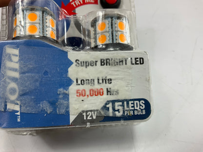 Pilot IL-3156A-15 # 3156 LED Amber Light Bulbs, Pair