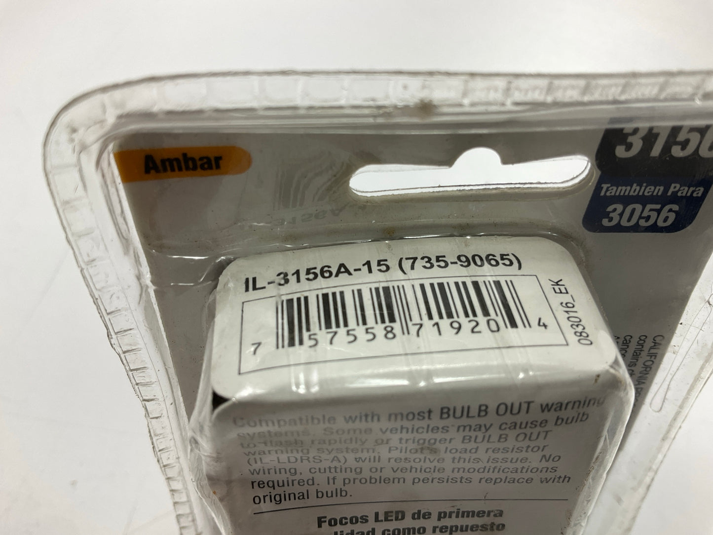 Pilot IL-3156A-15 # 3156 LED Amber Light Bulbs, Pair