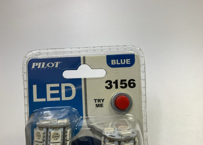 10 Packs - Pilot IL-3156B-15 Blue 15-SMD LED Stop/Tail Light Bulb - 3156