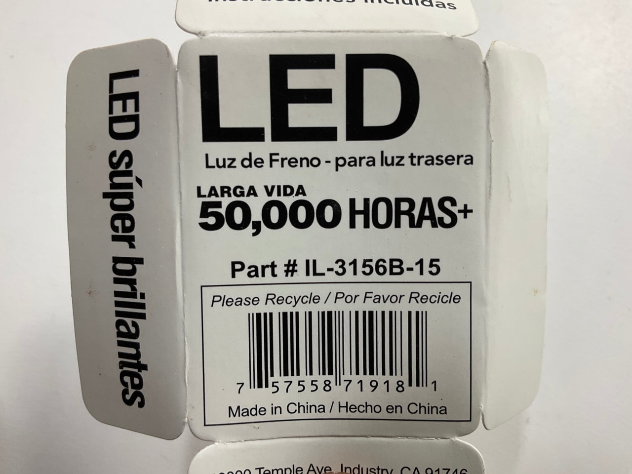 10 Packs - Pilot IL-3156B-15 Blue 15-SMD LED Stop/Tail Light Bulb - 3156