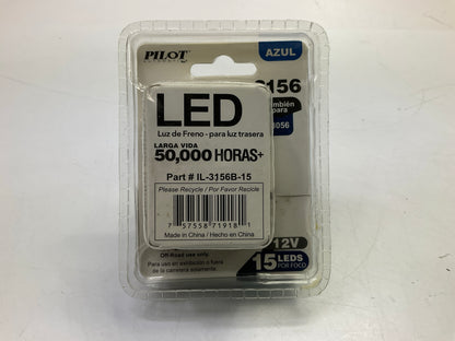 Pilot Automotive IL-3156B-15 Blue 15-SMD LED Stop/Tail Light Bulb - 2 Piece 3156