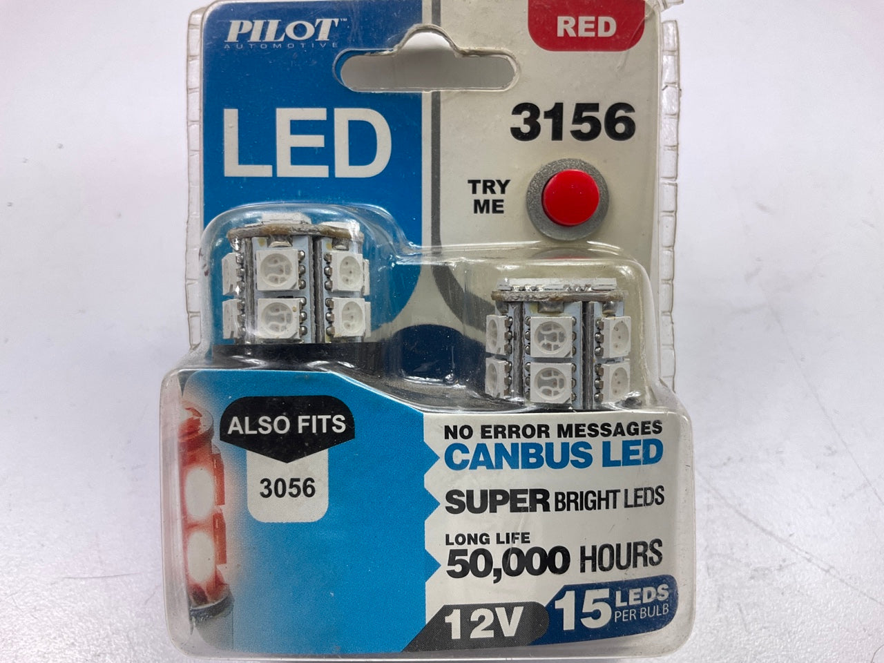 Pilot IL-3156R-15 RED 15-LED SMD LED Stop / Tail Light Lamp Bulb - 2 Pack