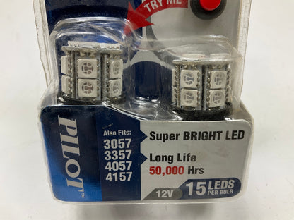 Pilot IL-3157R-15WK Premium LED Brake RED Light Lamp Bulbs #3157, 3057, 3357 12V