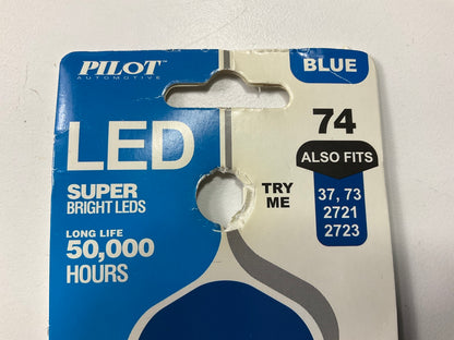 Pilot IL-74B 74 Super Bright LED Light Bulb Blue 12V For 37 73 2721 2723