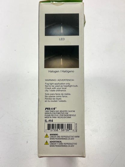 Pilot IL-H4 H4 Cool White LED Light Bulb, 2PC, 6000K, 12V 25W, 30,000HRS