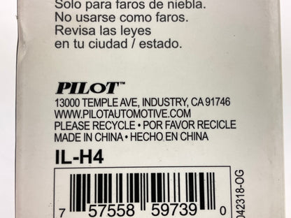 Pilot IL-H4 H4 Cool White LED Light Bulb, 2PC, 6000K, 12V 25W, 30,000HRS