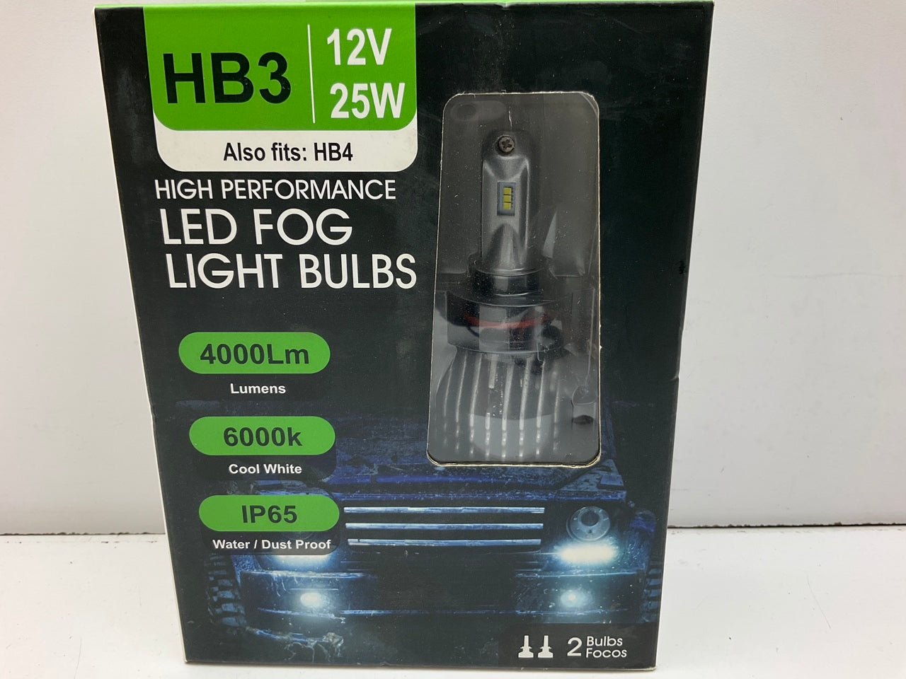 Pilot IL-HB3 LED Fog Light Bulb, For HB3 / HB4 Applications, 2PC / 6000K