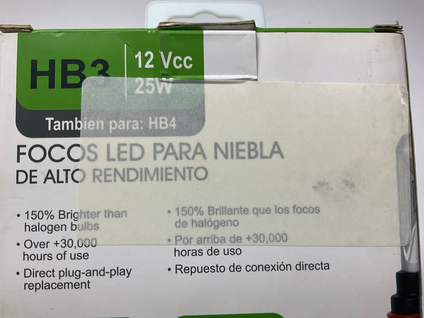 Pilot IL-HB3 LED Fog Light Bulb, For HB3 / HB4 Applications, 2PC / 6000K
