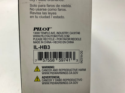 Pilot IL-HB3 LED Fog Light Bulb, For HB3 / HB4 Applications, 2PC / 6000K