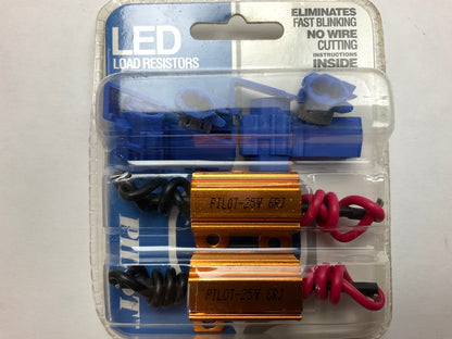 Pilot IL-LDRS-A LED Bulb Load Resistor Eliminates Fast Blinking, 2PC, 50W