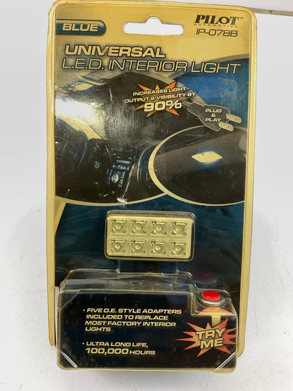 Pilot IP-078B Universal BLUE LED Dome Lamp Light Plug & Play