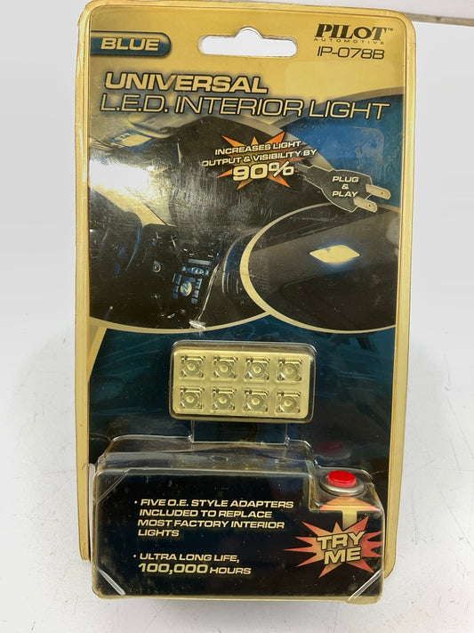 Pilot IP-078B Universal BLUE LED Dome Lamp Light Plug & Play