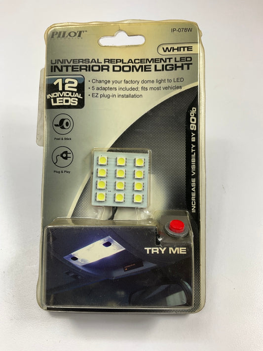 Pilot IP-078W Universal Replacement LED Dome Light
