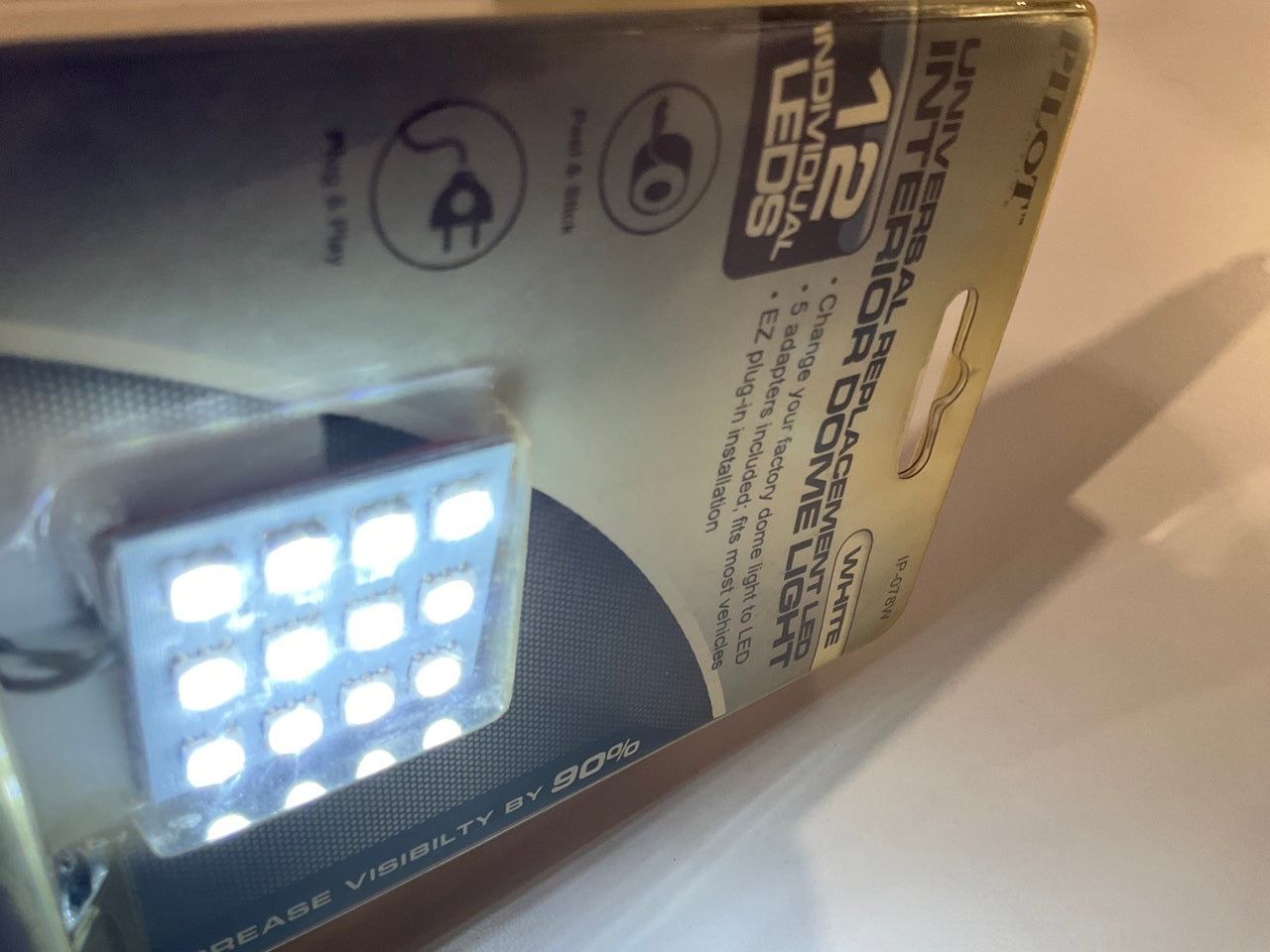 Pilot IP-078W Universal Replacement LED Dome Light