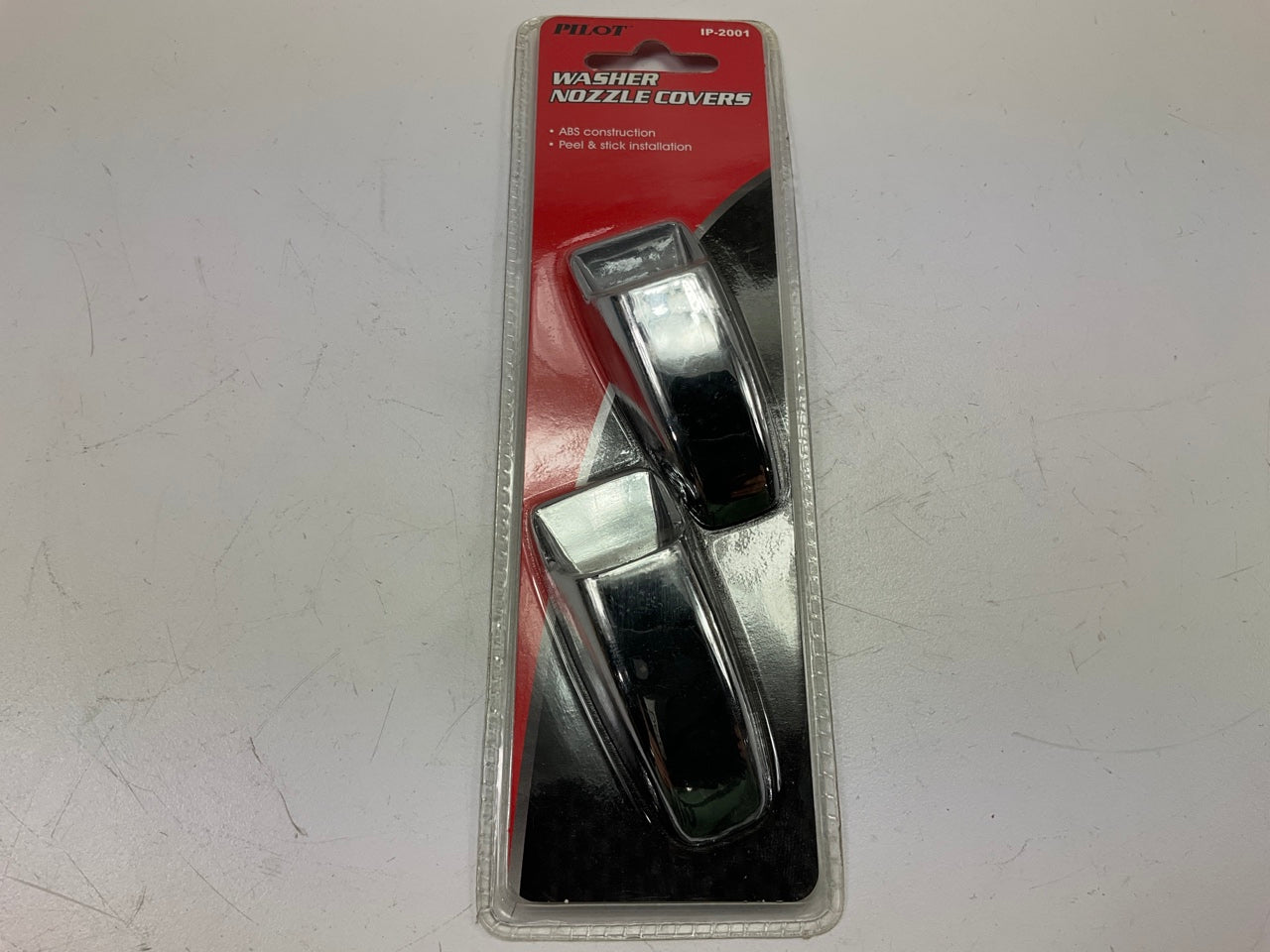 Pilot IP-2001 - Plain Chrome Wiper Nozzle Covers Set