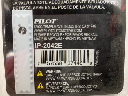 Pilot IP-2042E Black Biohazard Logo Wheel Valve Stem Caps