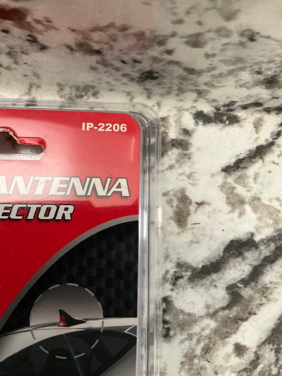 Pilot Automotive IP-2206 DECORATIVE Shark Fin Antenna With Red Safety Reflector