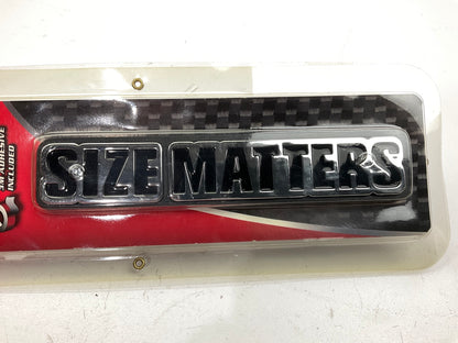 Pilot IP-246 ''Size Matters'' Emblem, Triple Chrome Plated, Stick-on