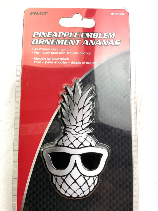 Pilot IP-3098 8 In. Automotive Emblem Pineapple - No Crystals