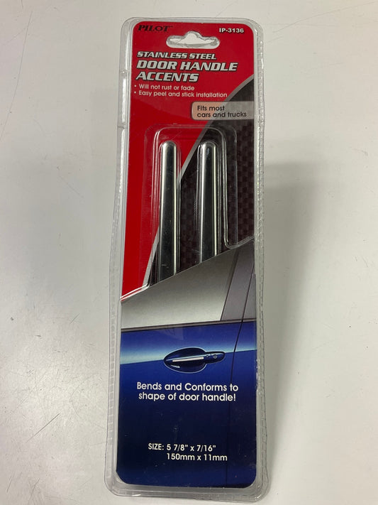 Pilot IP-3136 Chrome Universal Door Handle Accents For 2 Doors