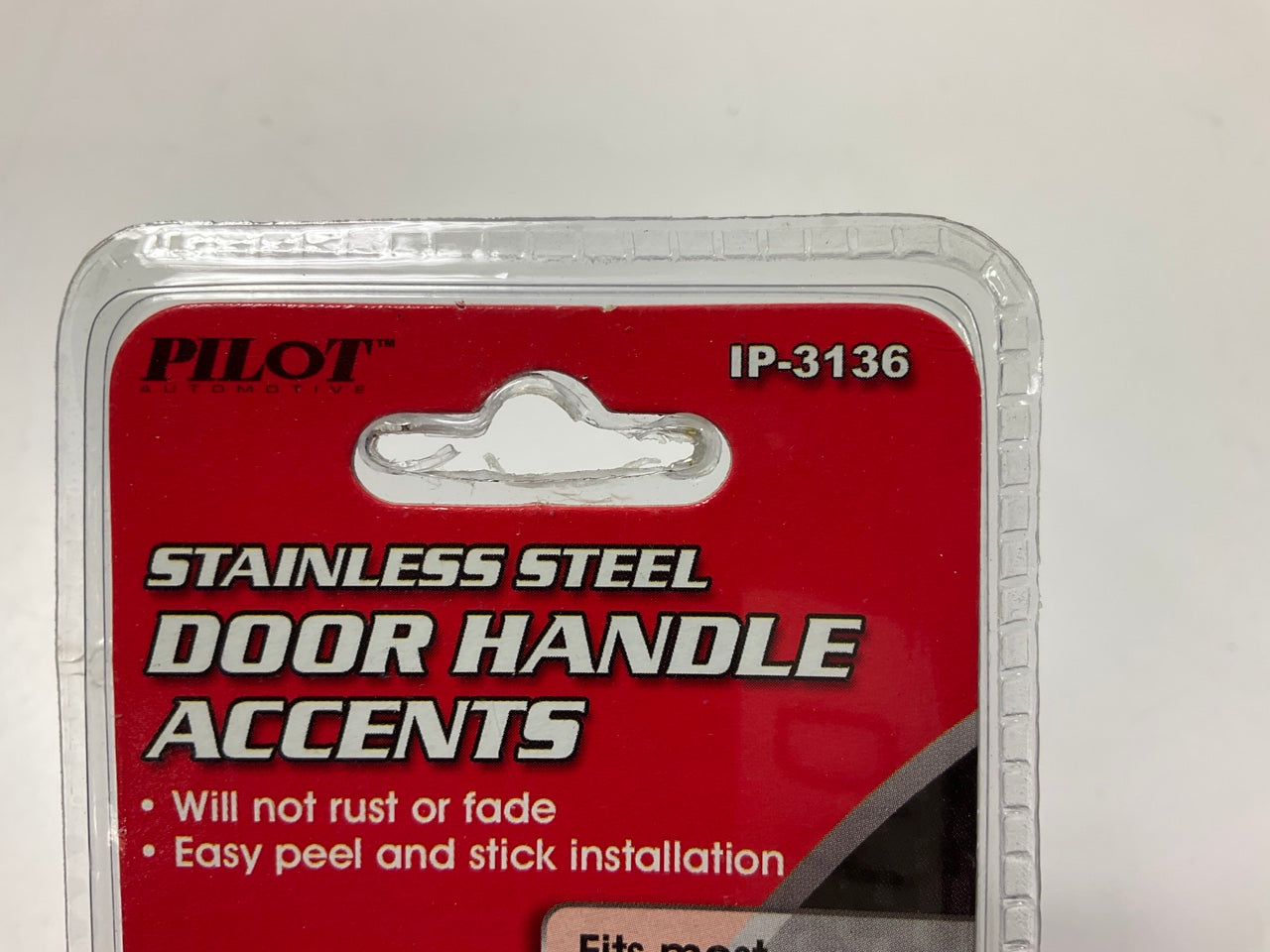 Pilot IP-3136 Chrome Universal Door Handle Accents For 2 Doors