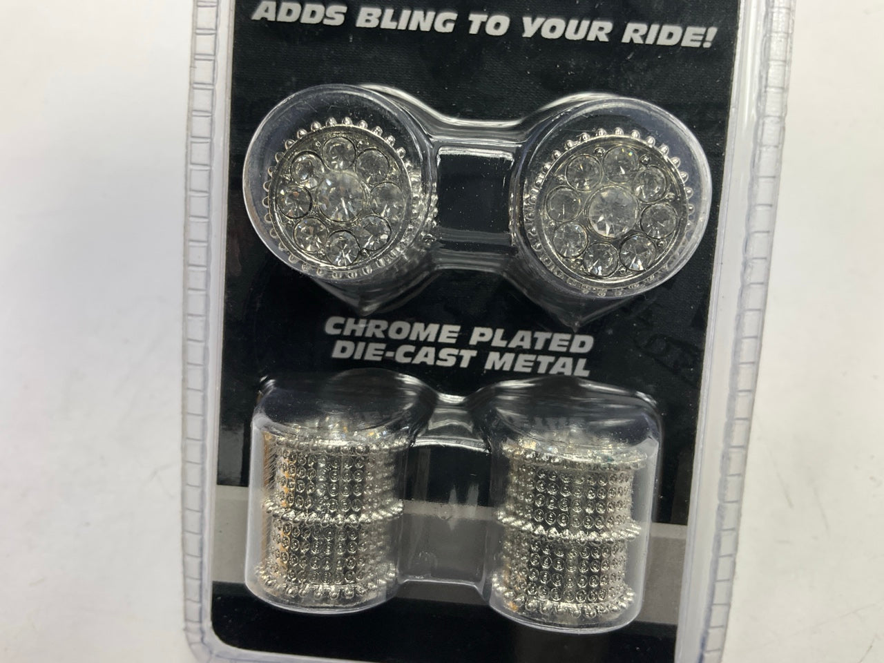 Pilot IP-351 - Silver Auto Ice Wheel Valve Stem Caps, One Set Of 4