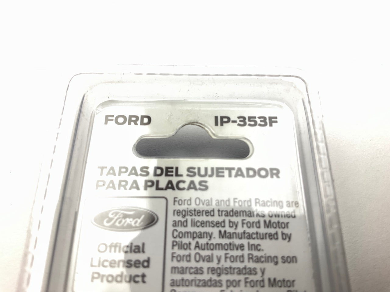 Pilot IP-353F Ford Logo License Plate Fastener Caps