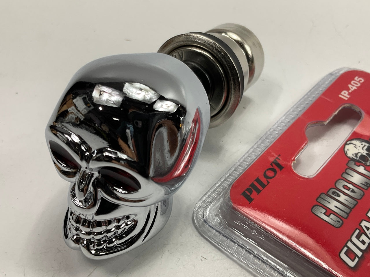 Pilot IP-405 Chrome Skull Cigarette Lighter Element