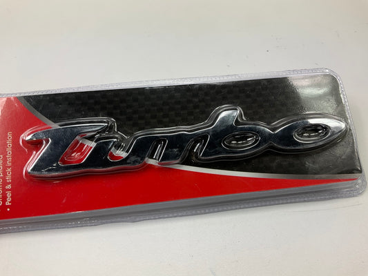 Pilot IP-416C Stick-On ABS Emblem ''Turbo'', Chrome