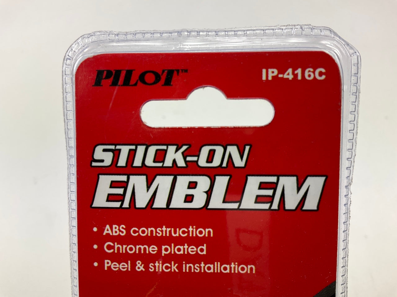 Pilot IP-416C Stick-On ABS Emblem ''Turbo'', Chrome