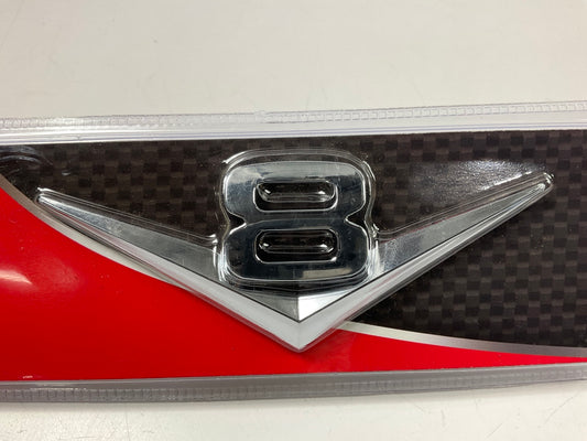 Pilot IP-432 Retro Style Chrome Plated ''V-8'' Emblem, Stick-on V8 Emblem