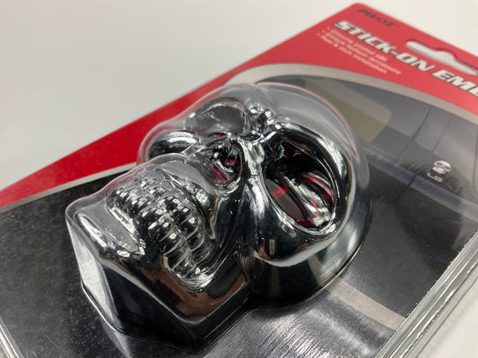 Pilot IP-460 Chrome Skull Stick-on Decorative Emblem