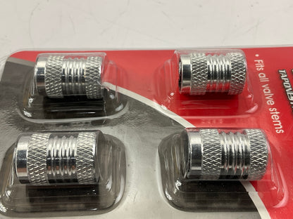 Pilot IP2007 Anodized Aluminum Tire Valve Cap, Silver - Set Of 4
