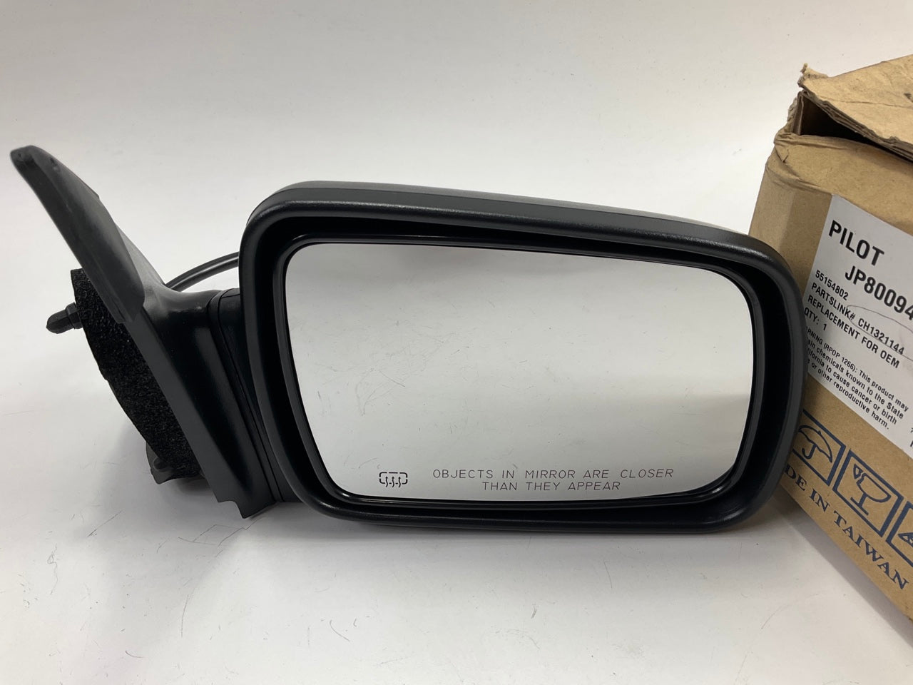 Pilot JP8009410-5R00 Right Heated Mirror For 1996-1998 Jeep Grand Cherokee