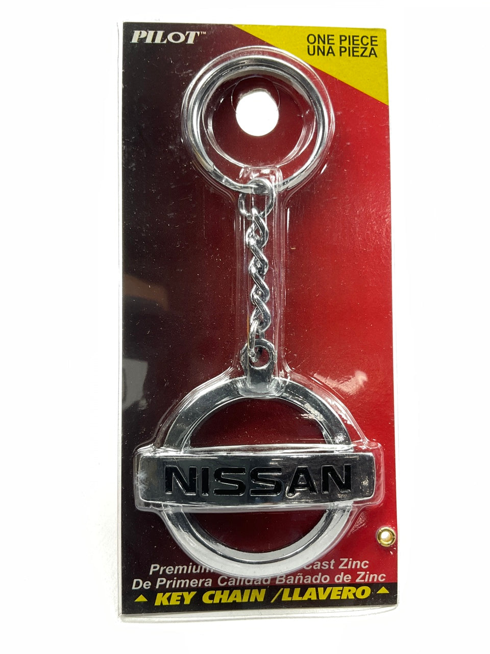 Pilot KC-171 Silver Car Key Chain Ring For Nissan