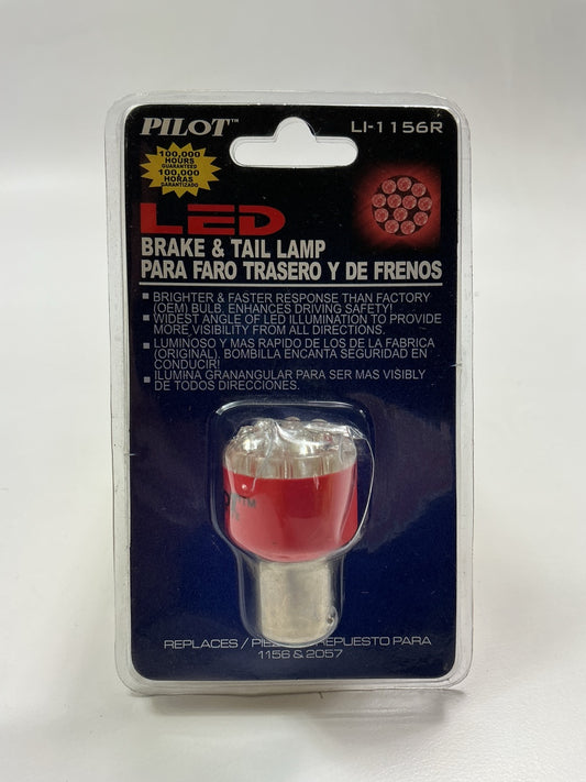 Pilot LED Light Bulb Replaces 1156 2057 Brake Tail Corner Turn Signal Lamp - Red