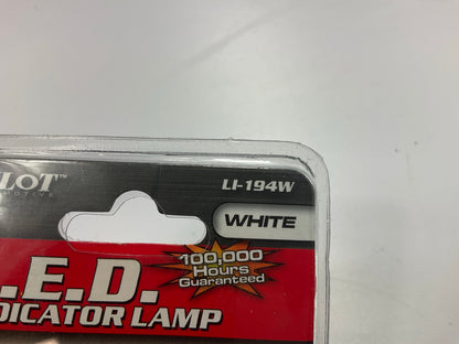10 Bulbs Total - Pilot LI194W SUPER BRIGHT # 194 WHITE LED Light Bulb