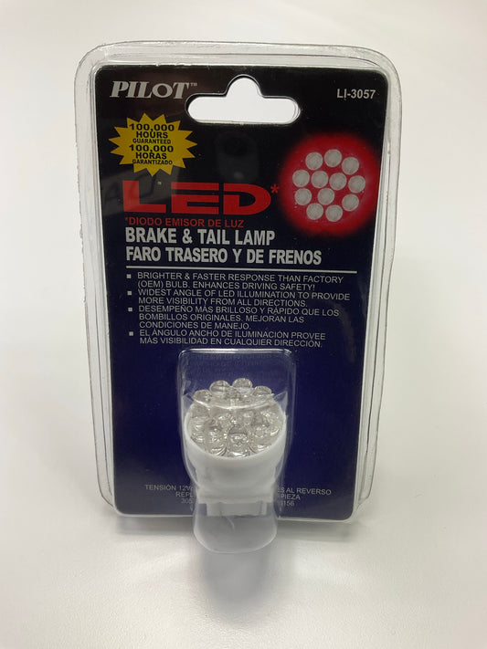Pilot LI-3057W LED Tail Brake Lamp Light Bulb #3057, 3457, 3357,3056,3156 12V