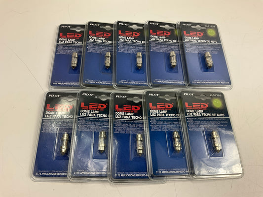 10 Pack - Pilot LI-3175G LED Dome Light Bulb 3175 12V