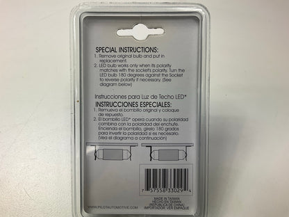 (2) Pilot LI-3175G Green LED Dome Lamp Light Bulb, # 3175