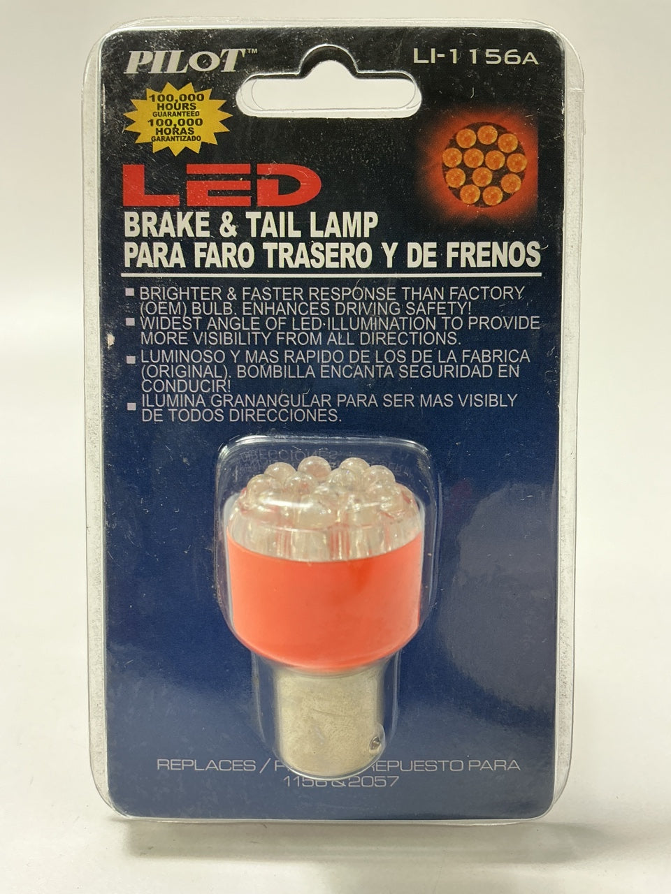 Pilot LI1156A # 1156 LED Turn Signal Light Bulb, Amber