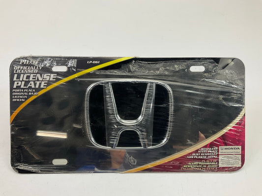 Pilot LP-061 Officially Licensed Honda License Plate, With 3D Honda ''H'' Logo